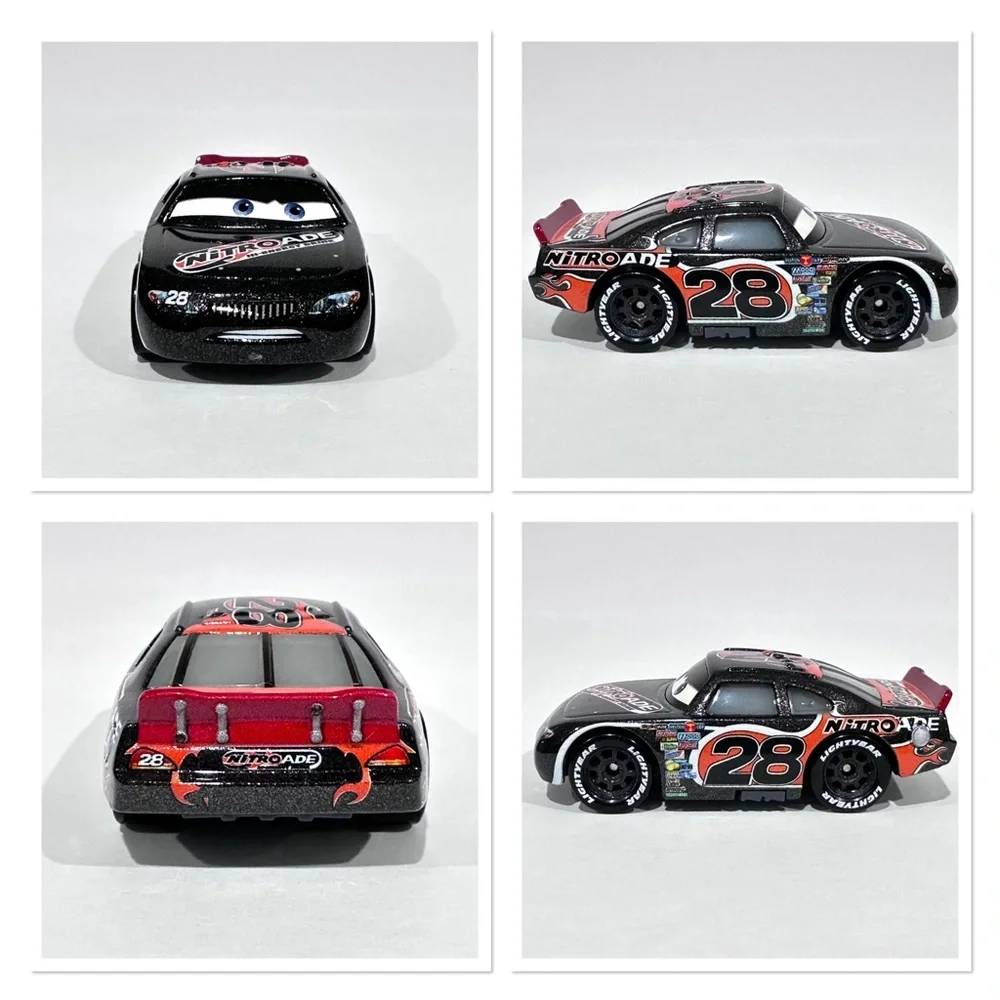 Disney Cars Brick Yardley #24 Vitoline, Aiken Axler #28 Nitroade Die-cast